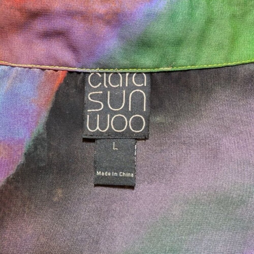 Clara Sunwoo 2 piece Tunic and Tank Top Set Large Art to Wear Lagenlook Artsy - Picture 6 of 13
